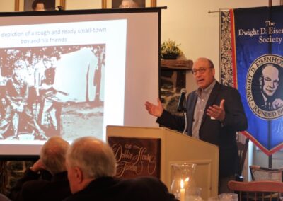 After lunch, Dr. Michael Birkner presented a Powerpoint program, "Eisenhower's Recreation and Relationships."