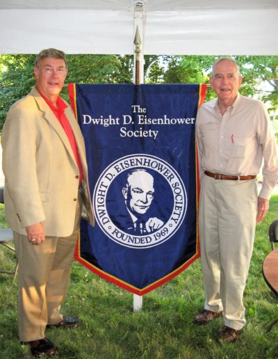 Eisenhower Society Chairman: General Samuel Lessey and Vice Chairman: Dr Walton Jones