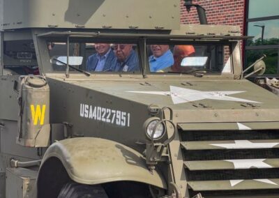 2026 At Ease Event: The Halftrack vehicle was popular for the WWII vehicle ride.