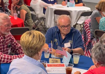 2026 At Ease Event: Guests worked on the Trivia questions.