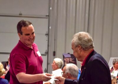 2026 At Ease Event: Ryan delivered a restaurant gift card door prize.