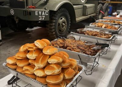 2026 At Ease Event: Our caterer was Boneyard Barbeque. The food was delicious!